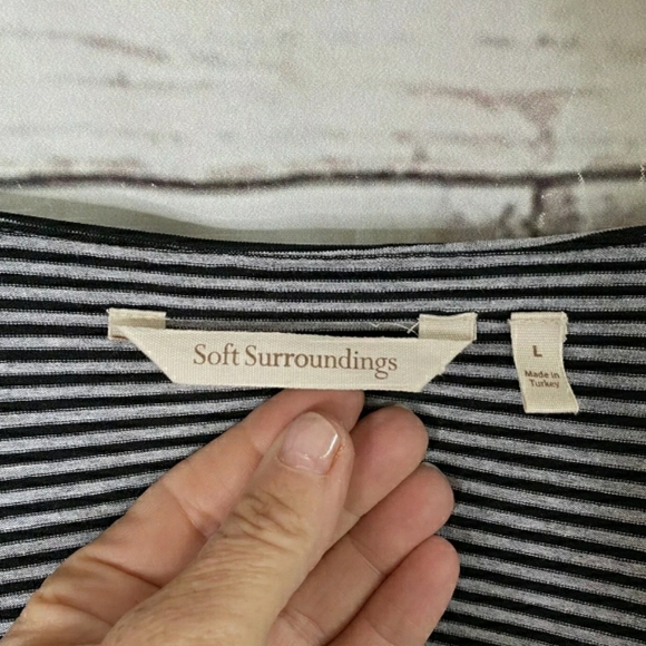 Soft Surroundings Leah LAYERED Shift T-SHIRT Dress - Picture 3 of 7